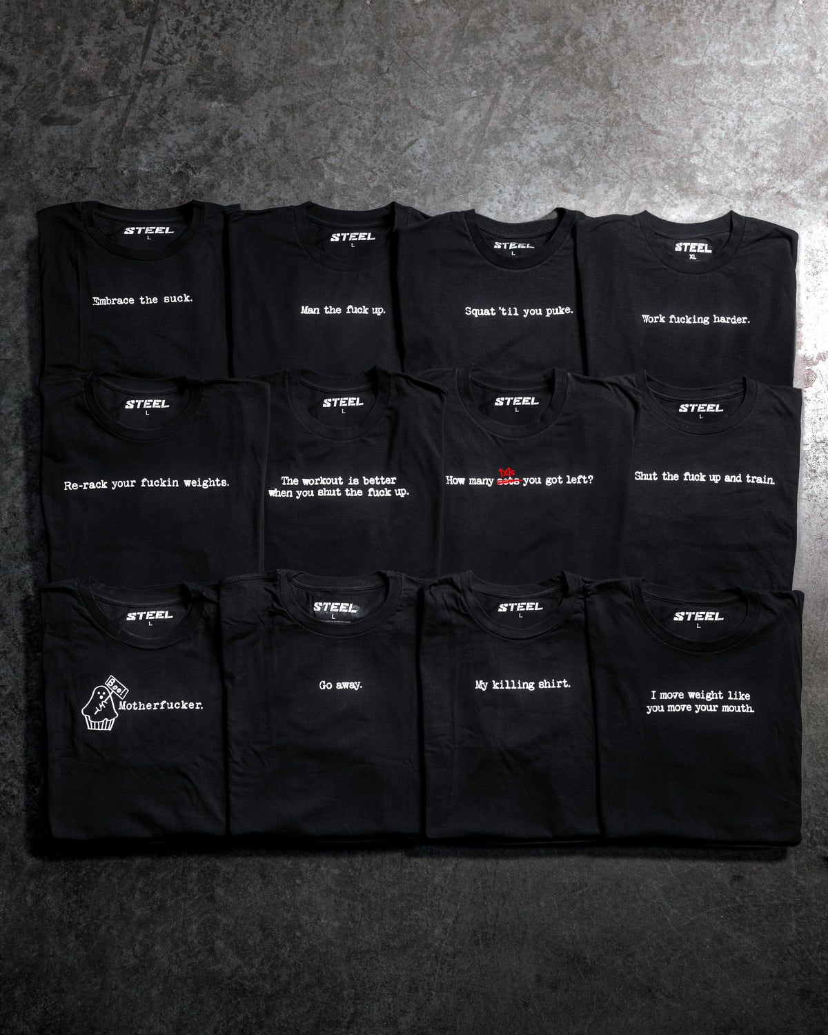 Steel Supplements Bundle Typewriter Tees