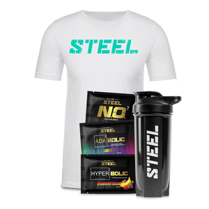Steel Supplements L / Teal STEEL on White Ultimate Pump Bundle
