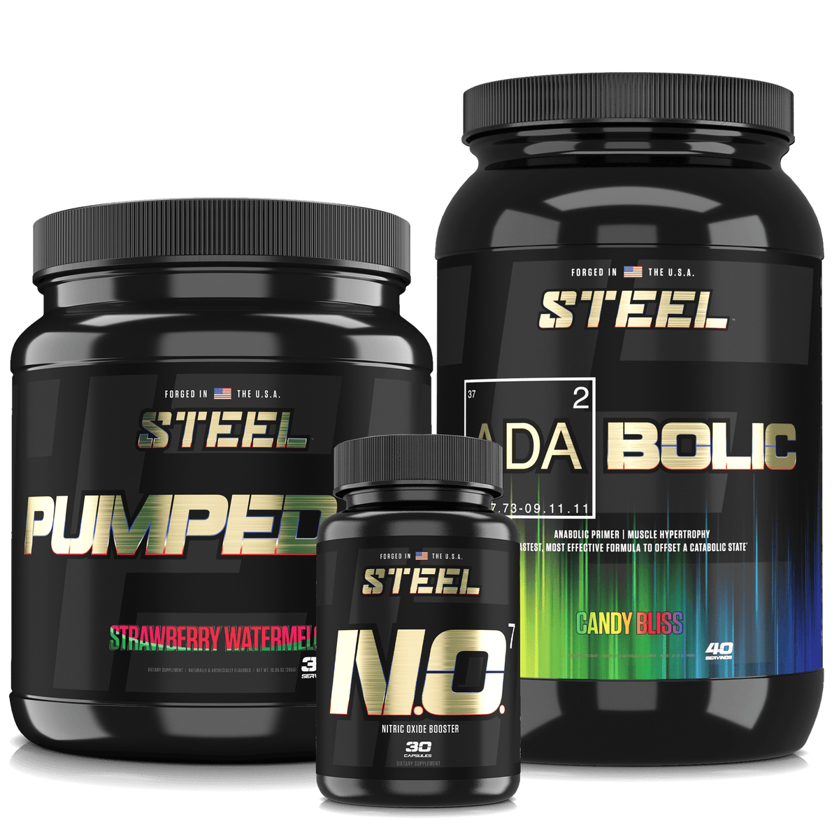 Steel Supplements Stack Candy Bliss / Strawberry Watermelon Ultimate Pump Stack