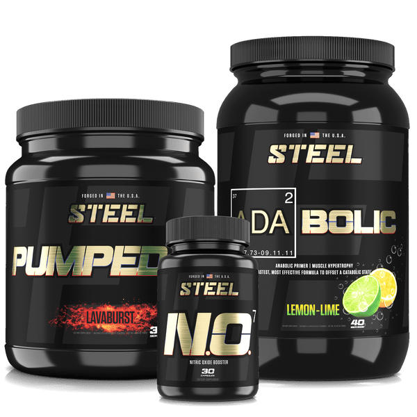 Steel Supplements Stack Lemon-Lime / Strawberry Watermelon Ultimate Pump Stack