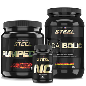 Steel Supplements Stack Strawberry Banana / Lavaburst Ultimate Pump Stack
