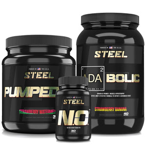 Steel Supplements Stack Strawberry Banana / Strawberry Watermelon Ultimate Pump Stack