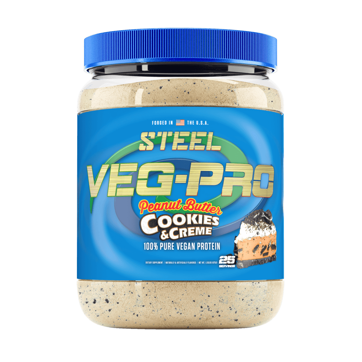 The Steel Supplements Supplement Peanut Butter Cookies &amp; Creme VEG-PRO