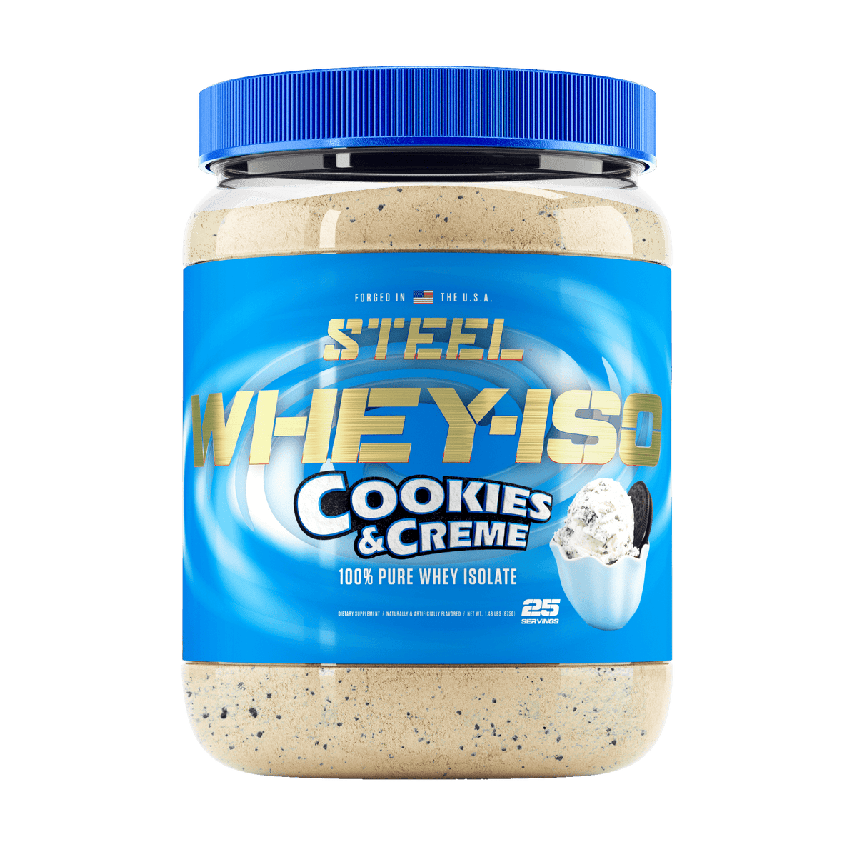 The Steel Supplements Supplement Cookies &amp; Creme WHEY-ISO
