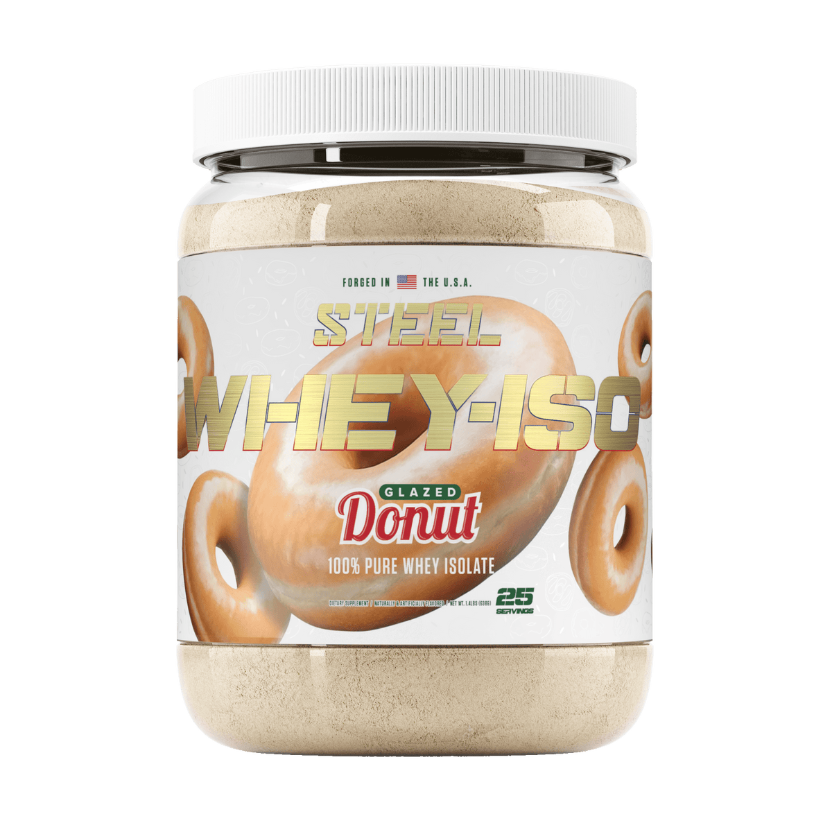 The Steel Supplements Supplement Glazed Donut WHEY-ISO