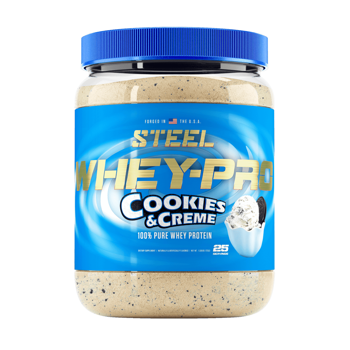 The Steel Supplements Supplement Cookies &amp; Creme WHEY-PRO