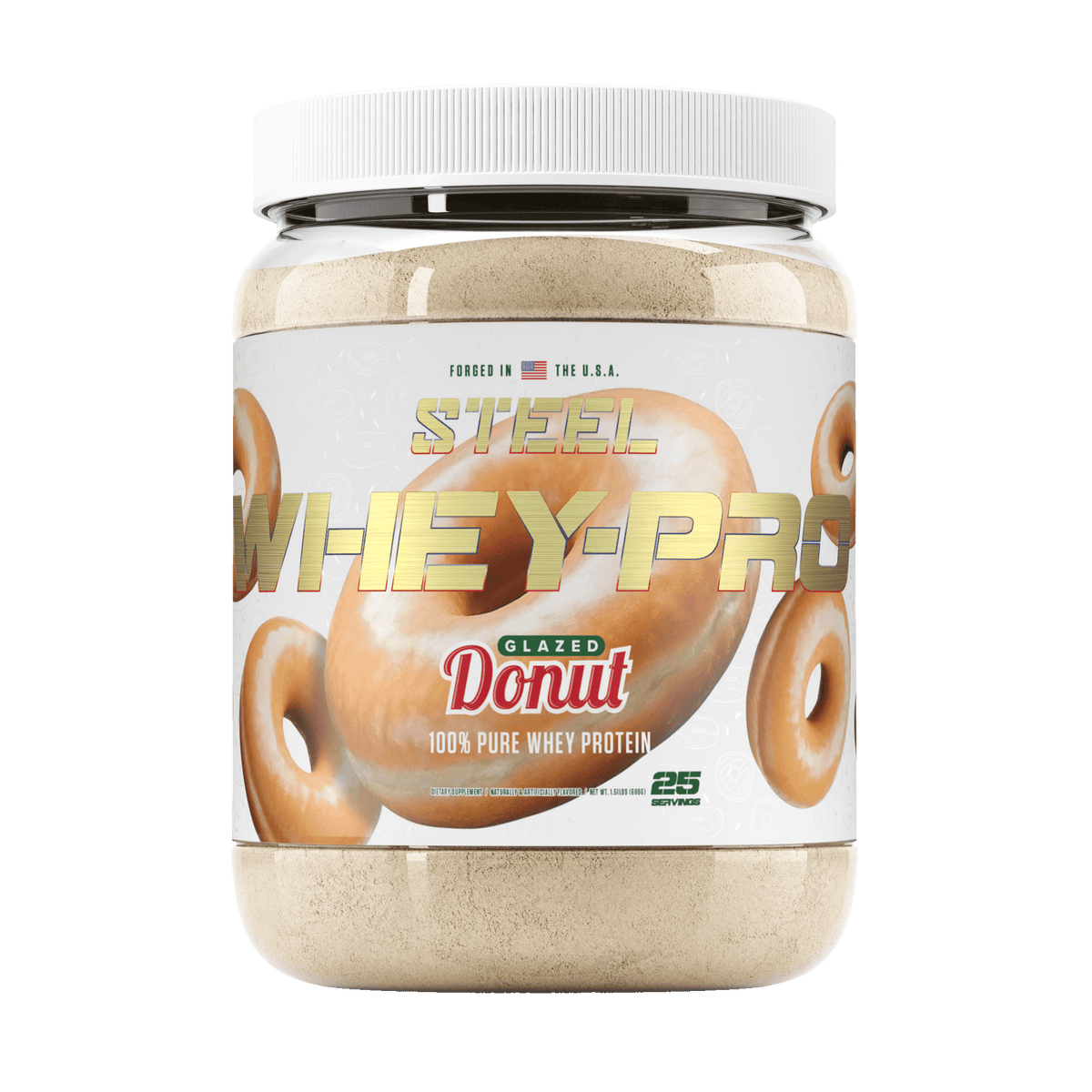 The Steel Supplements Supplement Glazed Donut WHEY-PRO