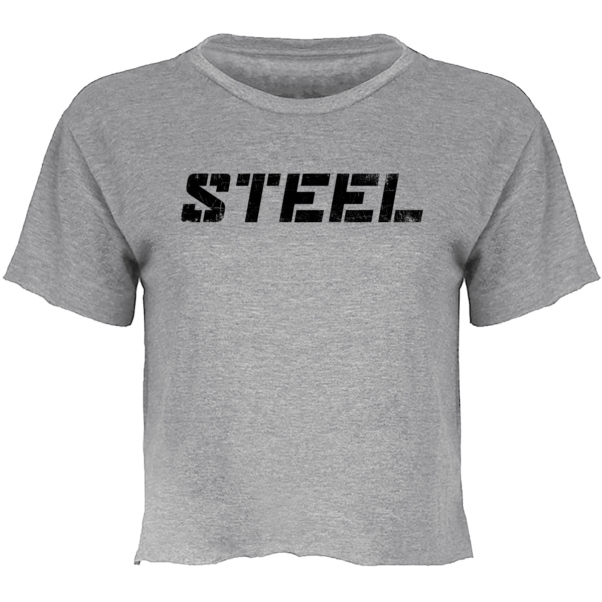 Steel Supplements Apparel Black on Grey / XS Women's Everyday Crop
