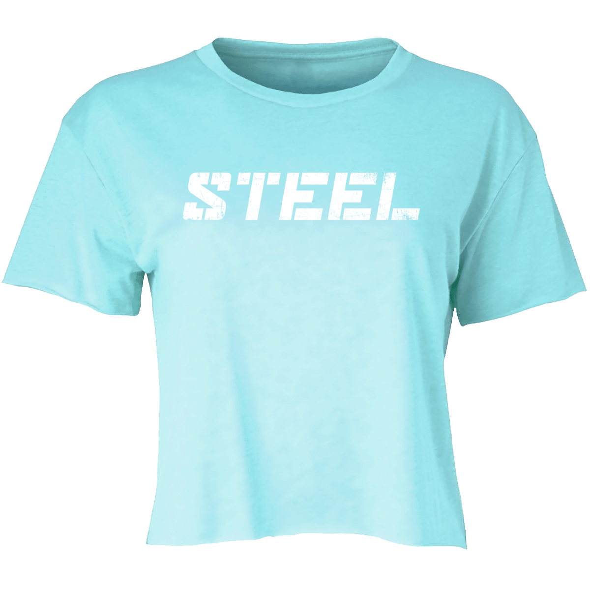 Steel Supplements Apparel White on Ice Blue / XS Women's Everyday Crop