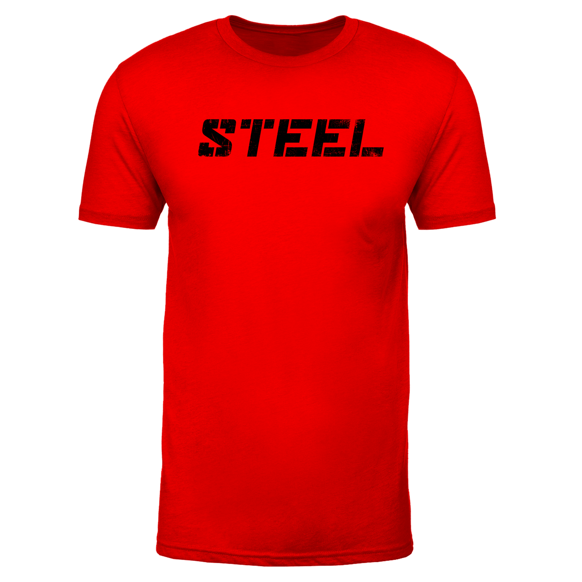 The Steel Supplements Apparel STEEL Red Performance T-Shirt