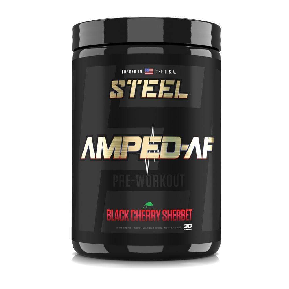 The Steel Supplements Supplement Black Cherry Sherbet AMPED-AF