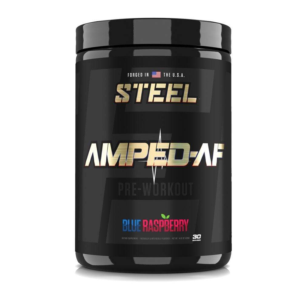 The Steel Supplements Supplement Blue Raspberry AMPED-AF