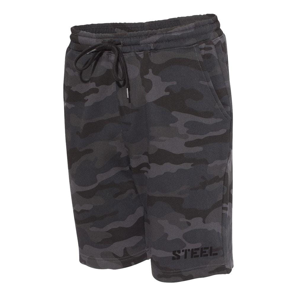 Steel Supplements Apparel Athletic Camo Shorts (Black Camo)