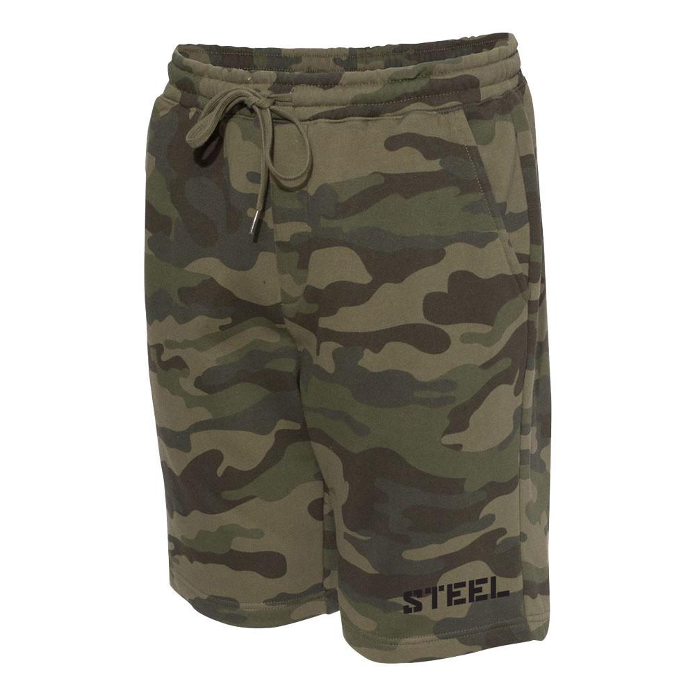 Steel Supplements Apparel Athletic Camo Shorts (Forest Camo)
