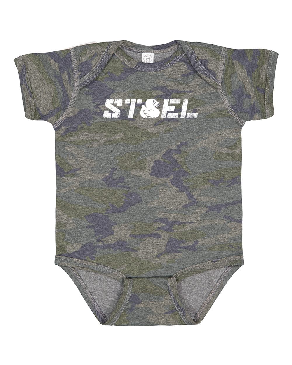 Steel Supplements Vintage Camo / NB Baby Onesies