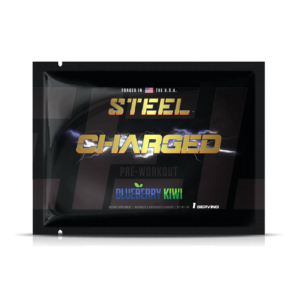 Steel Supplements Sample Blueberry Kiwi / 1 Serving Charged-AF Sample...
