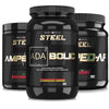 Steel Supplements Stack Strawberry Banana / Black Cherry Sherbet / Blue Raspberry ENHANCED PRE-WORKOUT STACK