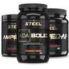 Steel Supplements Stack Strawberry Banana / Black Cherry Sherbet / Strawberry Watermelon ENHANCED PRE-WORKOUT STACK