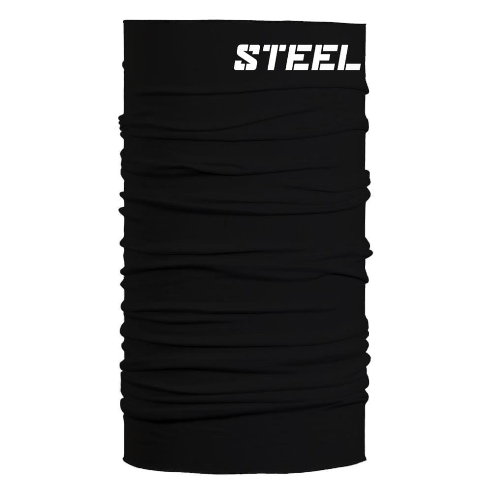Steel Supplements Accessories Black with White Steel Face Buff