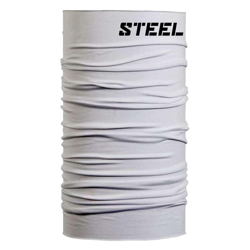 Steel Supplements Accessories White with Black Steel Face Buff