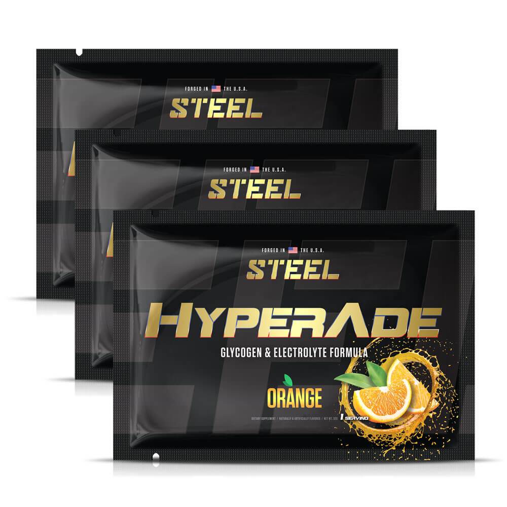 Steel Supplements Hyperade | Advanced Hydration Powder w/Fast Absorbing Electrolytes & Glycogen Formula for Quick Replenishment of Energy & Recovery