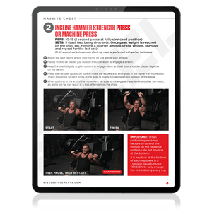 Steel Supplements Ebook Massive Chest
