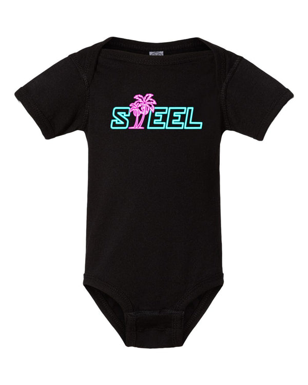 Steel Supplements Miami Lights Baby Onesies