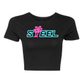 Miami Lights STEEL Crop Top