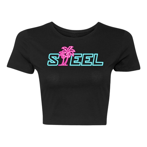 Steel Supplements XS/S Miami Lights STEEL Crop Top
