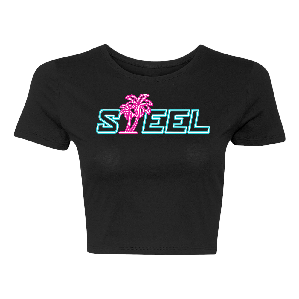 Steel Supplements XS/S Miami Lights STEEL Crop Top
