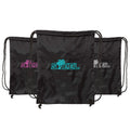 Miami Lights STEEL Drawstring Bag