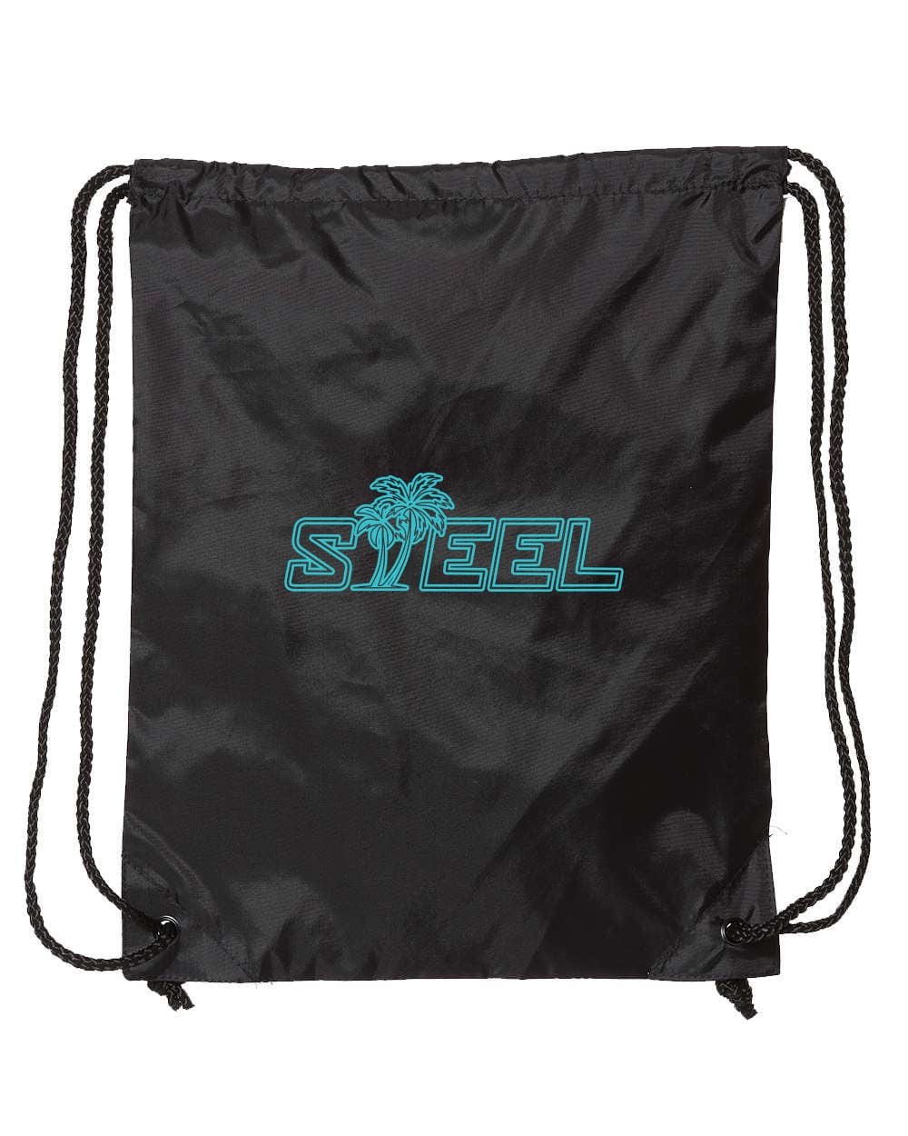 Steel Supplements Blue Miami Lights STEEL Drawstring Bag