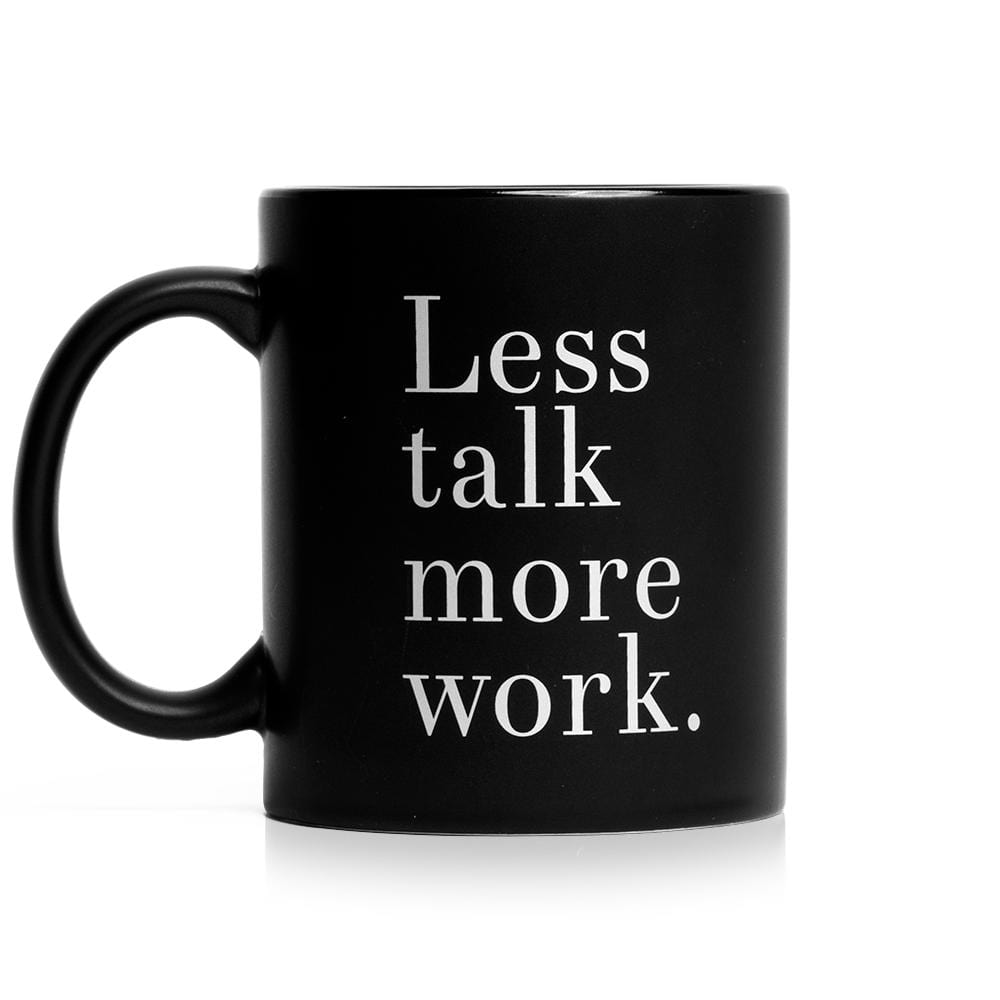 The Steel Supplements Promo Accessories Less Talk More Work Mugs