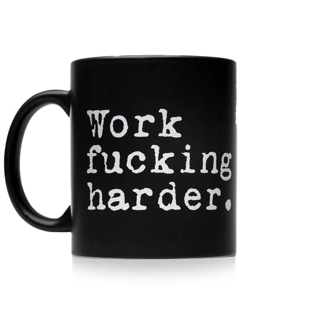 The Steel Supplements Promo Accessories Work Fucking Harder Mugs