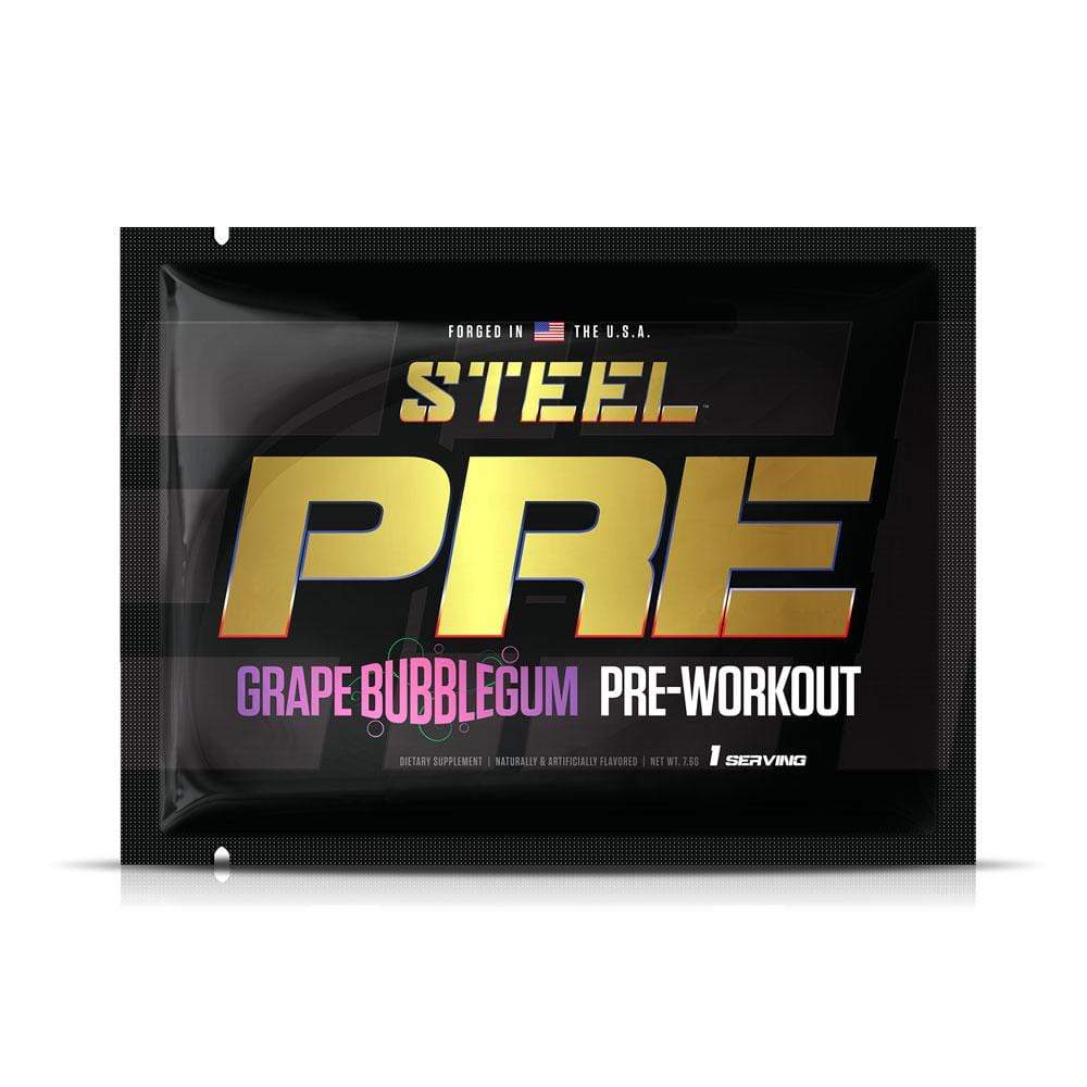 The Steel Supplements Sample 1 Serving / Bubble Gum PRE Sample Packets