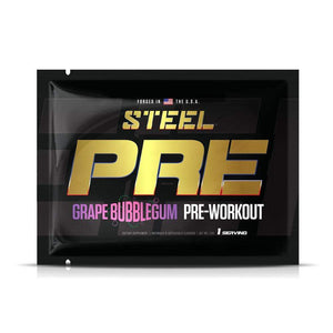 The Steel Supplements Sample 1 Serving / Bubble Gum PRE Sample Packets