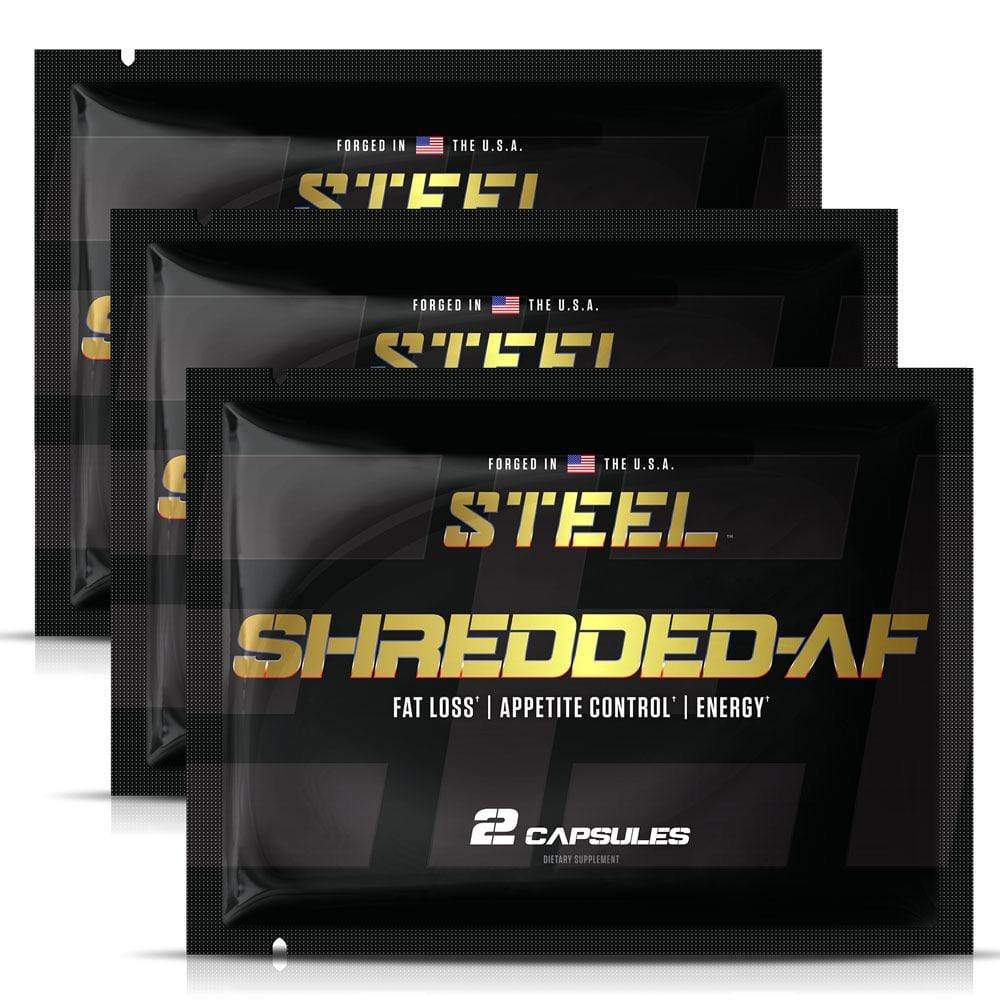 The Steel Supplements Sample 3 Servings SHREDDED-AF Sample Packets (3)