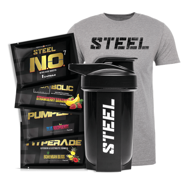 Pre-Workout Bundle with Sweat Mop - Steel Supplements