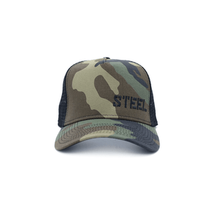 The Steel Supplements Hat STEEL HAT - TRUCKER (CAMO)