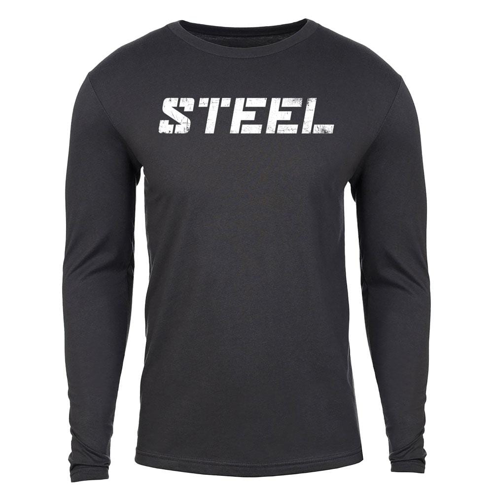 Steel Supplements Apparel Medium / Charcoal STEEL Long Sleeve