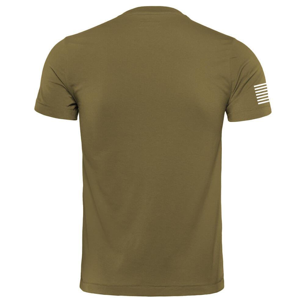 The Steel Supplements Apparel STEEL Military Green w/ Stars &amp; Stripes Performance T-Shirt
