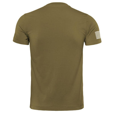 STEEL Military Green w/ Stars & Stripes Performance T-Shirt - Steel ...