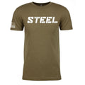 STEEL Military Green w/ Stars & Stripes Performance T-Shirt