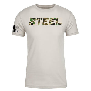 STEEL SAND CAMO PERFORMANCE T-SHIRT - Steel Supplements