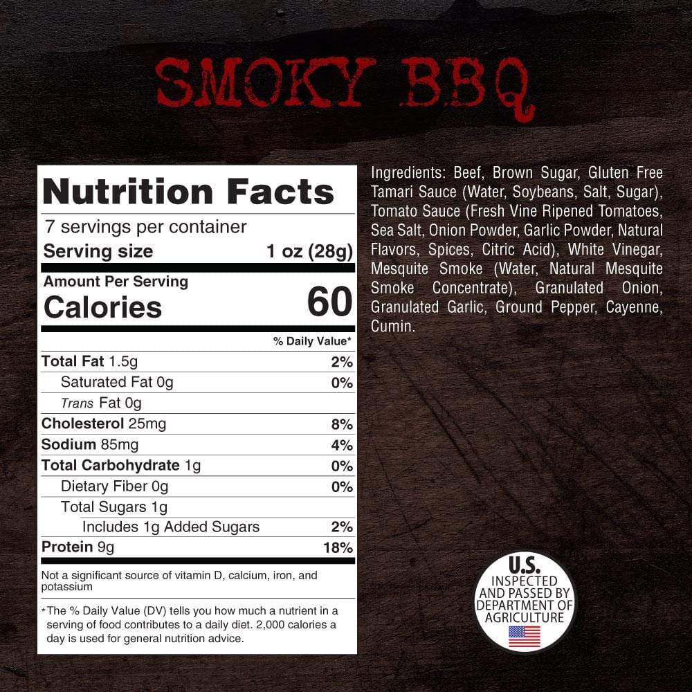 Steel Supplements Steel Smokehouse Brisket Beef Jerky