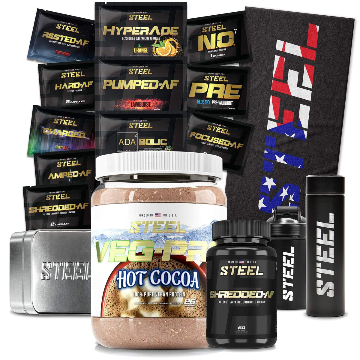 Steel Supplements Promo Supplements Hot Cocoa Tone Up Shred Up