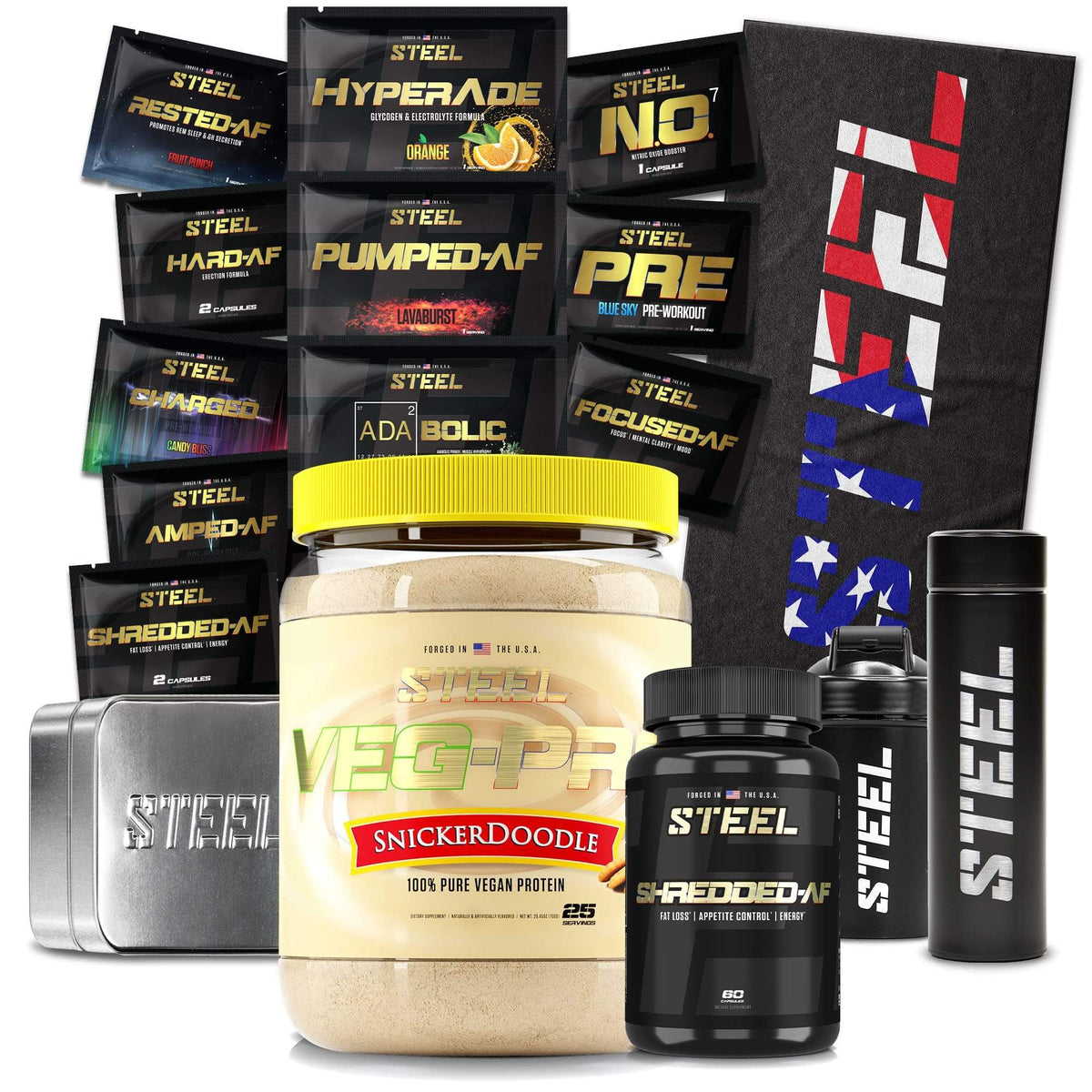 Steel Supplements Promo Supplements Snickerdoodle Tone Up Shred Up