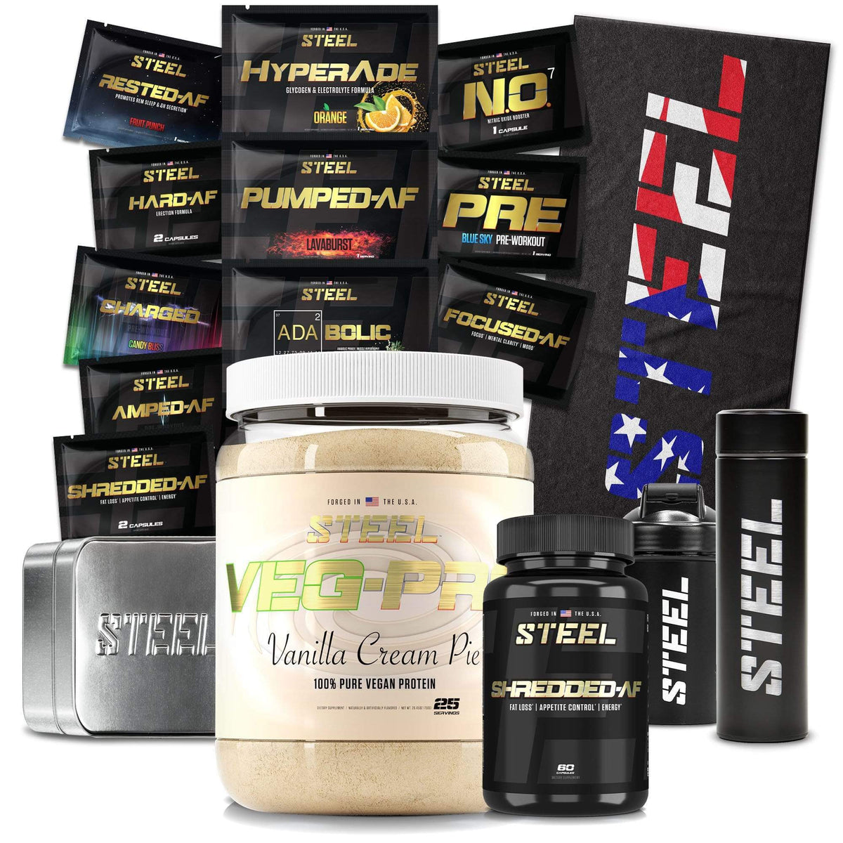 Steel Supplements Promo Supplements Vanilla Cream Pie Tone Up Shred Up
