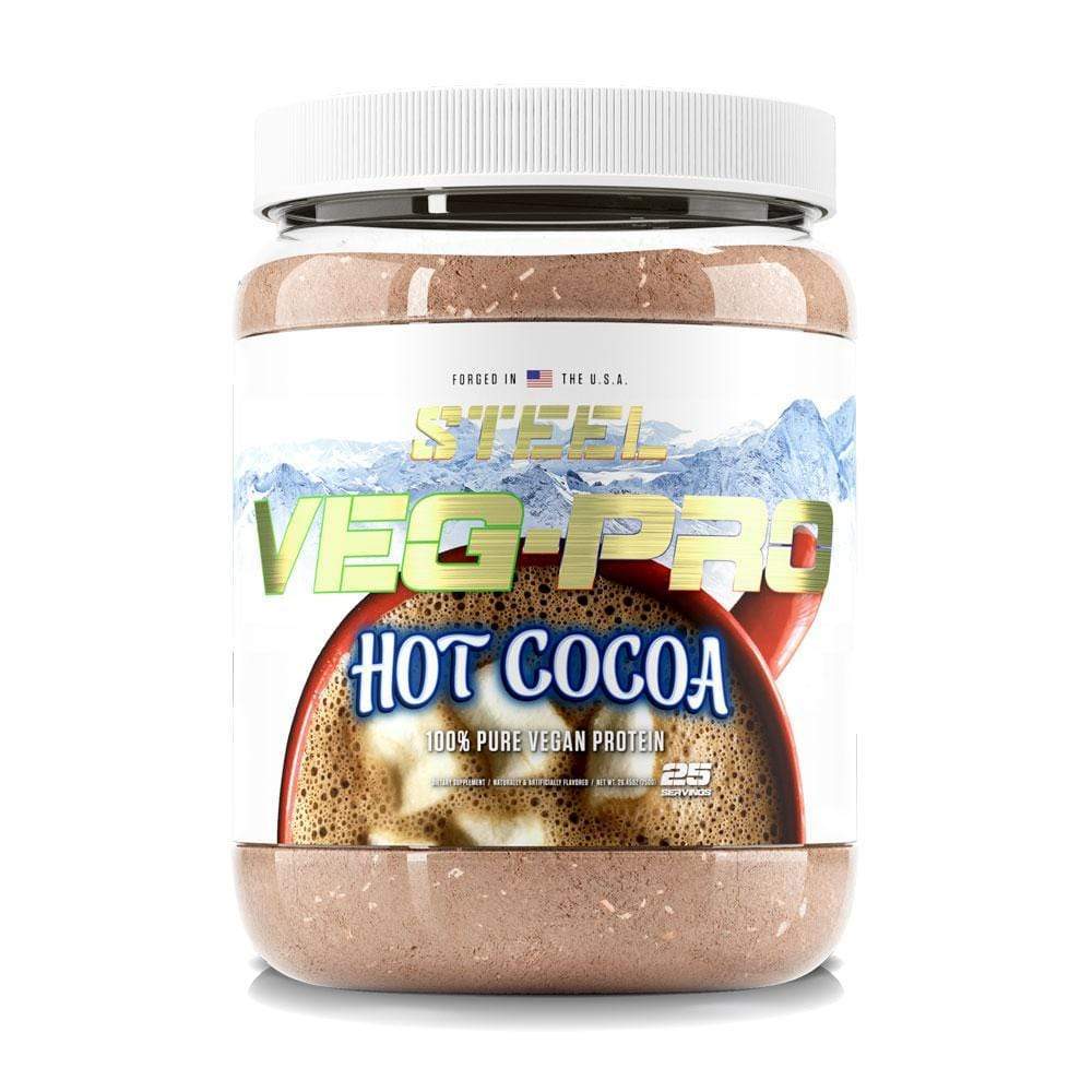 The Steel Supplements Supplement Hot Cocoa VEG-PRO Promo