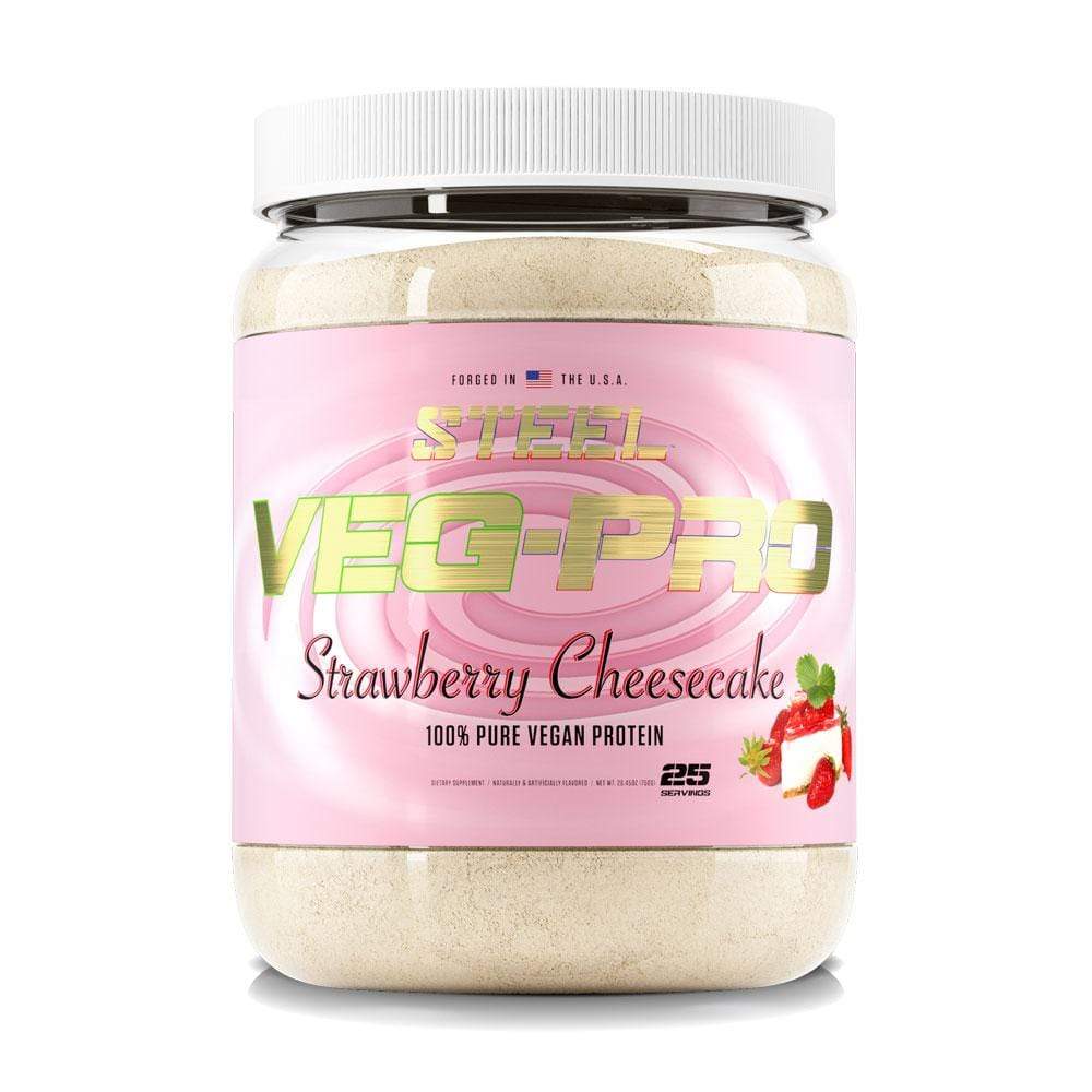 The Steel Supplements Supplement Strawberry Cheesecake VEG-PRO Promo